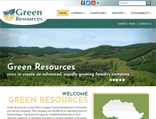 Tablet Screenshot of greenresources.no